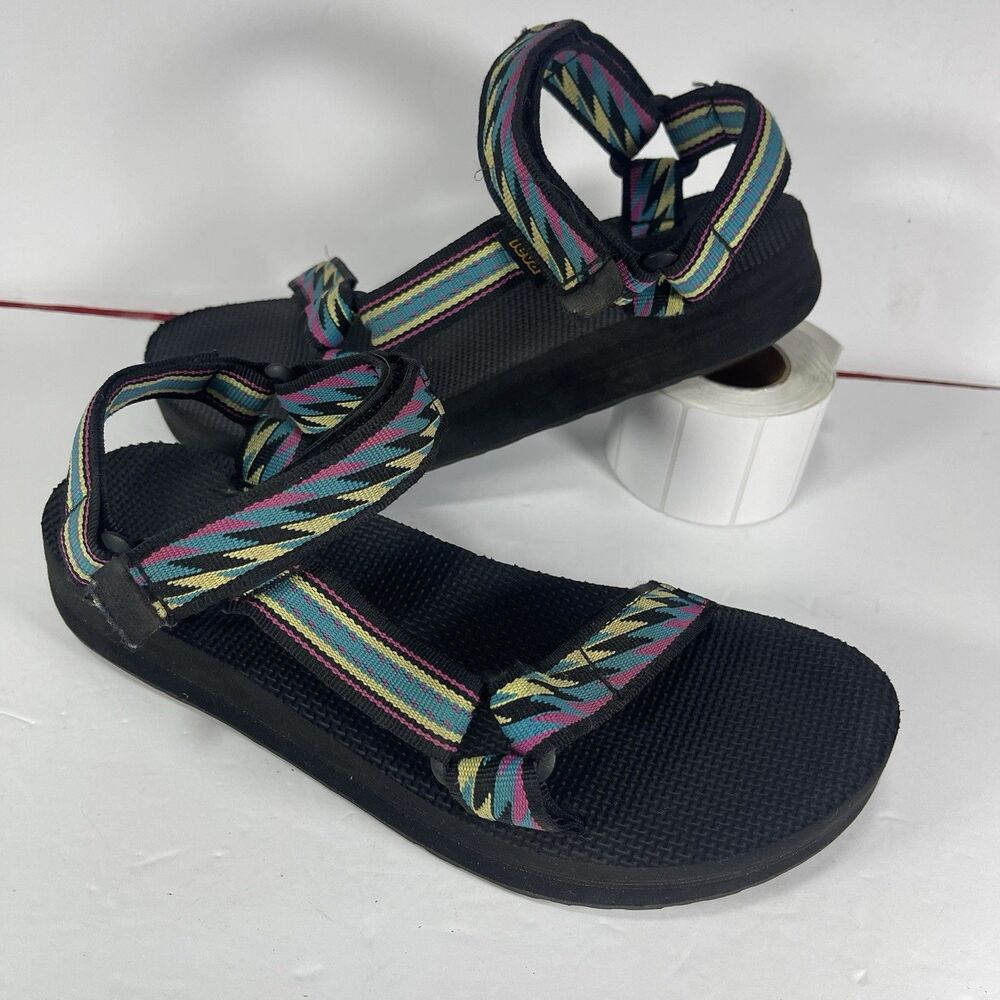 Teva Original Universal Sandals - Women’s Size 8 - Retro Geometric Multi-Color